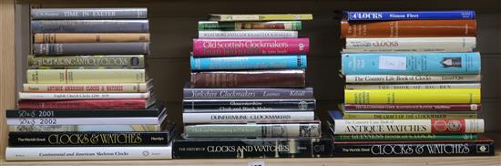 A quantity of clock and watch reference books including The Worlds Great Clocks and Watches, A History of Clocks